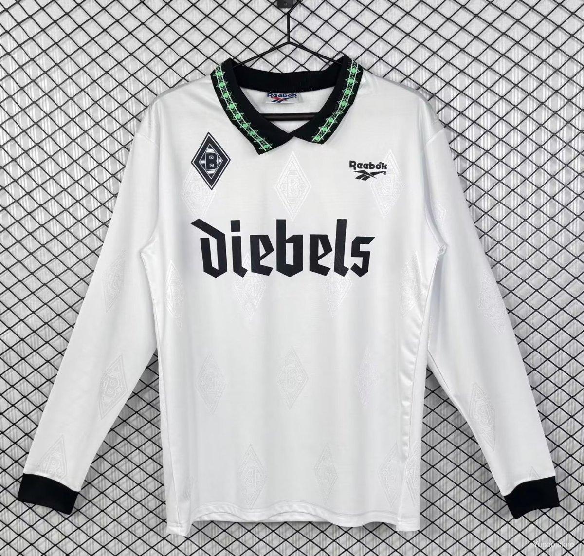 Camiseta de fútbol Borussia M'gladbach 1995/96 LOCAL MANGA LARGA VERSION FAN